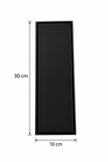 Rejilla de Desagüe en Acero Inoxidable Negro 30 x 10 cm para Baño