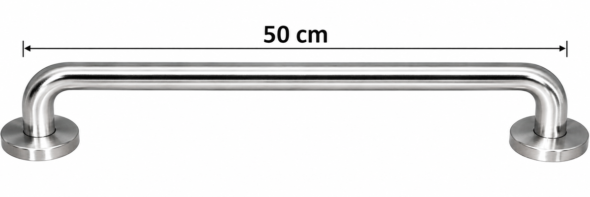 Barra de Seguridad de 50 cm en Acero Inoxidable para Baño