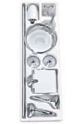 Juego de Accesorios para Baño en Acero Inoxidable – 6 Piezas