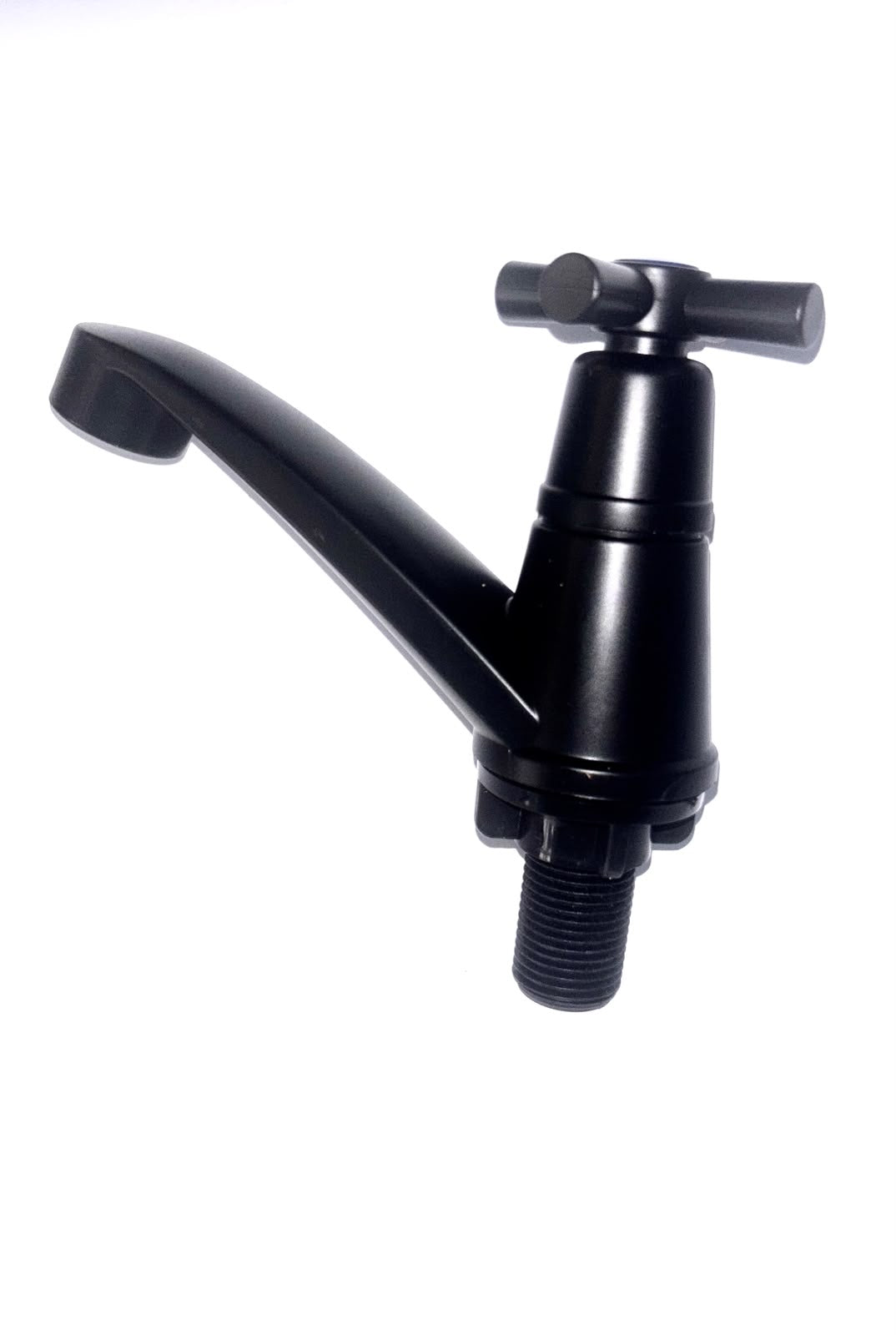 Llave lavamanos negro acrilico